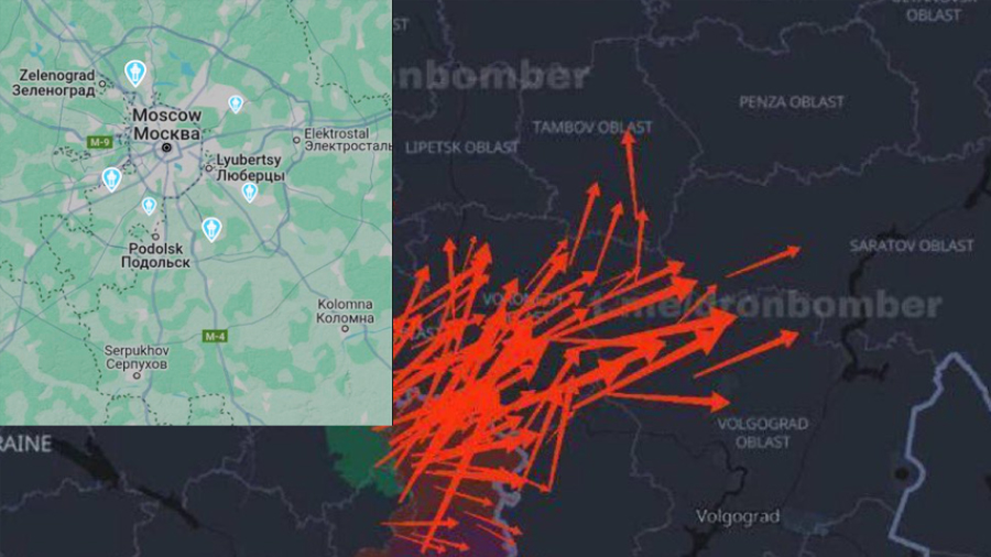 📽 НАЈМАЛКУ 19 ДРОНОВИ УНИШТЕНИ НАД МОСКВА Затворени се 4 главни аеродроми околу градот