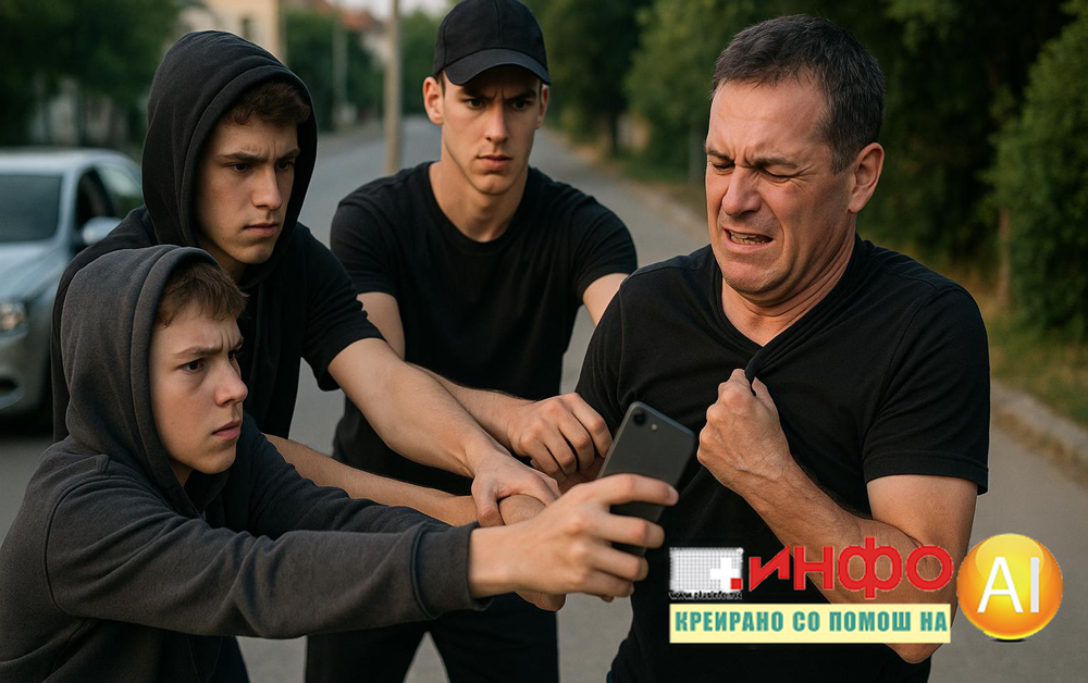 ГО ПРЕСРЕТНАЛЕ СО АВТОМОБИЛ И МУ ГО ЗЕЛЕ МОБИЛНИОТ Полицијата уапси три лица од Скопје