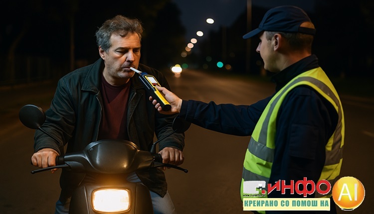 ВОЗАЧ СО 3,16 ПРОМИЛИ УДРИ ВО ВОЗИЛО ВО ШТИП Полицијата фати и мопедист во Берово со над 2 промили