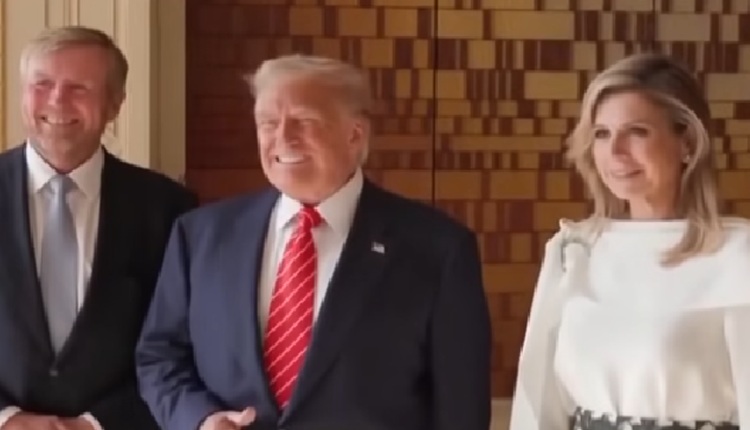📽️ КРАЛИЦАТА МАКСИМА ГО ИМИТИРА ТРАМП ПРЕД КАМЕРА Снимките од самитот на НАТО станаа вирални, реакциите поделени