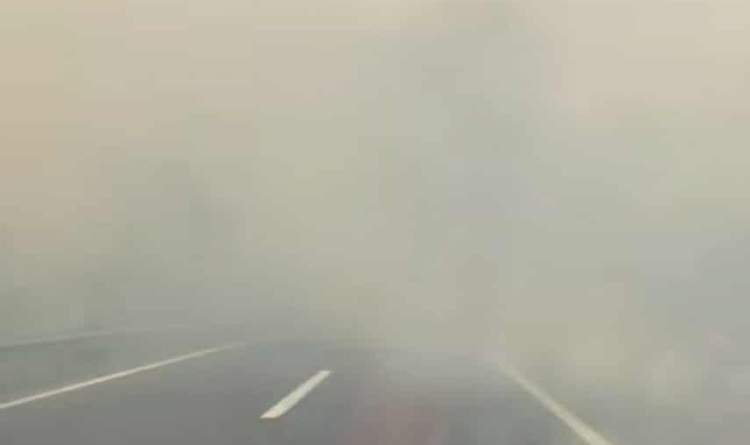 📷 ЧАД ГО ПРЕКРИ АВТОПАТОТ, ВОЗИЛАТА СТОЈАТ Пожарите го блокираа сообраќајот Скопје–Куманово во двата правци