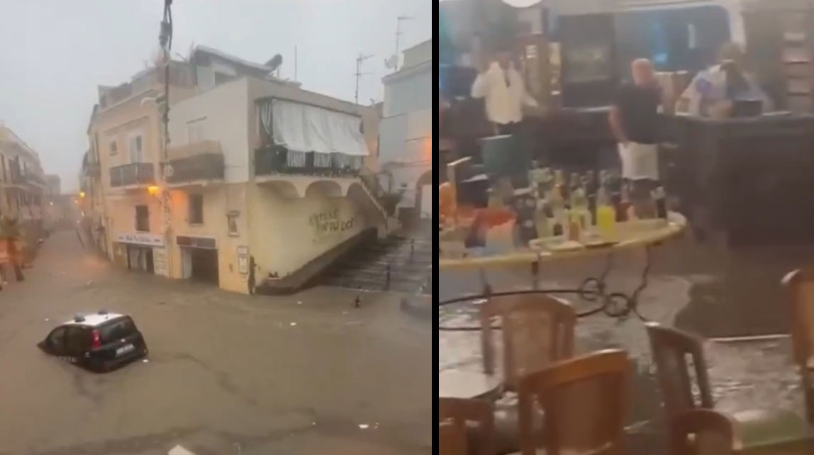 📽️ СЕВЕРОТ НА ИТАЛИЈА ПОД ВОДА, ИСЧЕЗНА ТУРИСТ Водата носи автомобили, портокалов аларм во 3 градови