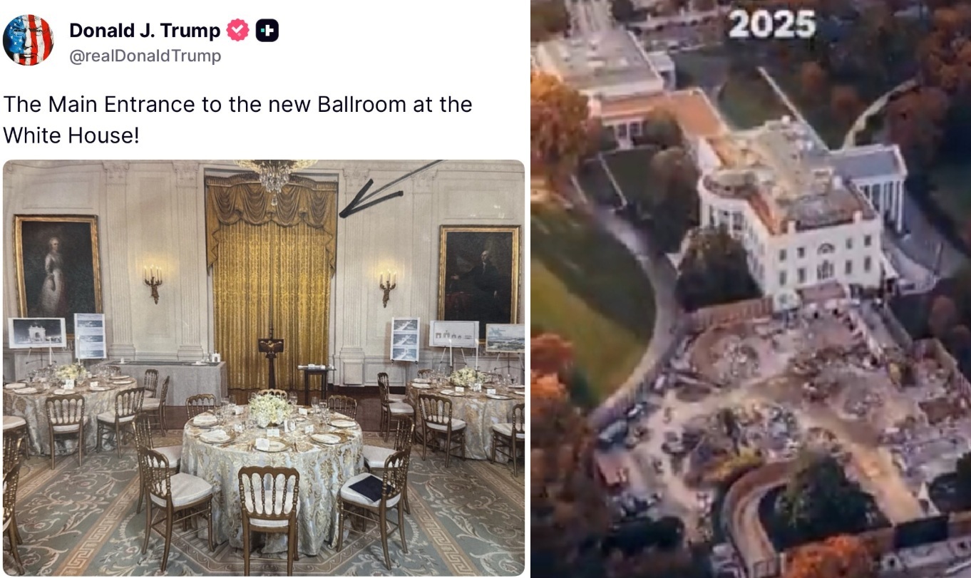 СТОПИРАНА ГРАДБАТА НА БАЛСКАТА САЛА НА ТРАМП Претседателот не смеел да руши во Белата куќа оти не ја поседува