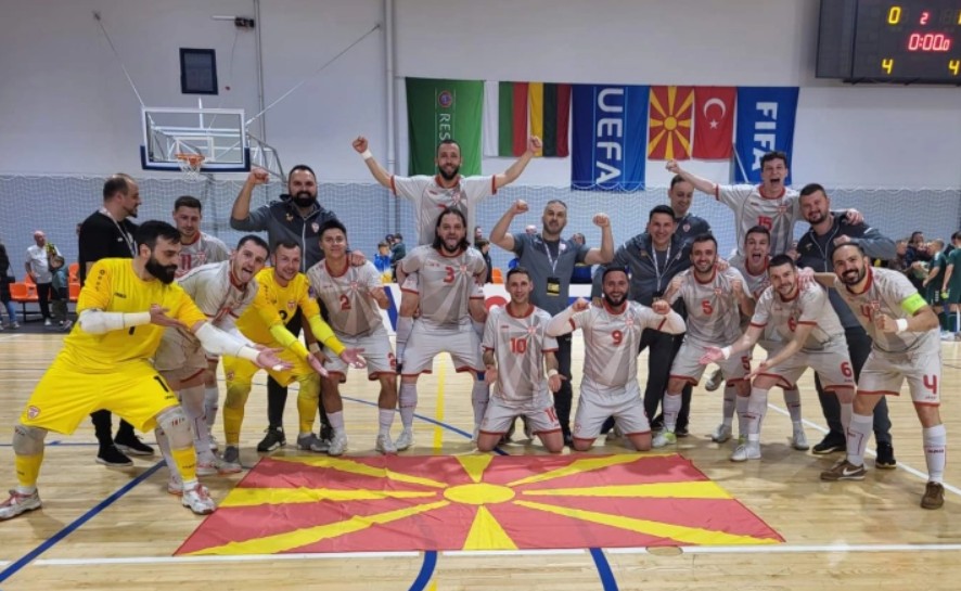 МАКЕДОНСКИТЕ ФУТСАЛЦИ ОДАТ НА СВЕТСКО Голот на Јанев беше пресуден против Литванците