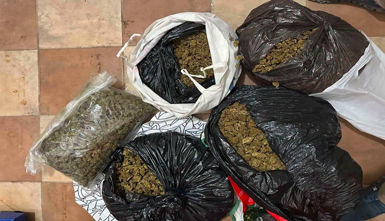 ПЕТ КИЛОГРАМИ МАРИХУАНА ПРОНАЈДЕНИ ВО СКОПЈЕ Уапсени татко и син по полициски претрес