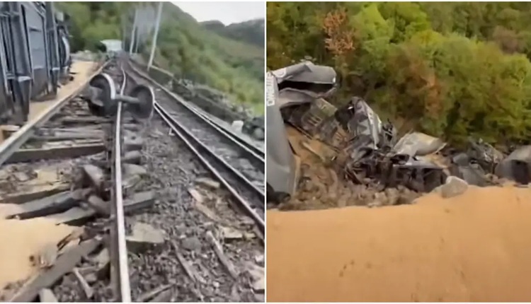 📽️ ОТКАЖАЛЕ СОПИРАЧКИТЕ, 11 ВАГОНИ ЗАВРШИЛЕ ВО ПРОВАЛИЈА Нема повредени во железничката несреќа кај Риека